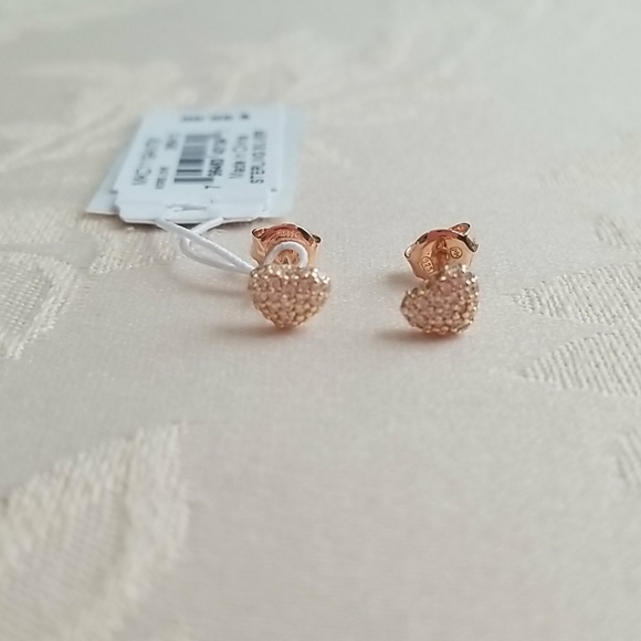 Michael Kors
Pavé Heart Stud Earrings, Rose Gold - Picture 4 of 9